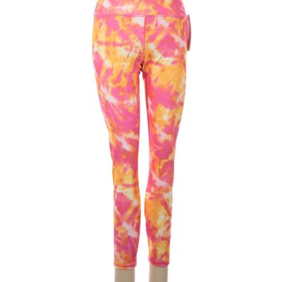 WILDFOX Fuchsia Purple Bright Marigold Tie Dye Print Leggings - M